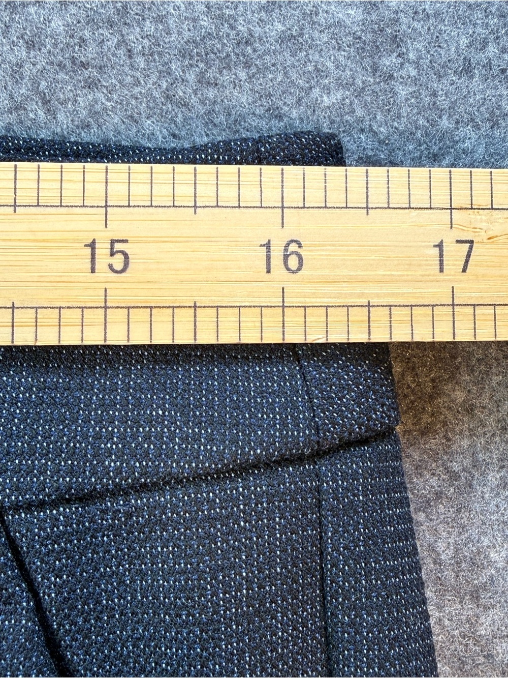 LOFT Petites Marisa Trouser Wide Leg Career Pants Navy Blue 8P Tailored - Picture 10 of 12